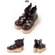 Modo Three Buckles Platform Shoes(Reservation/4 Colours/Low&High Platforms/Full Payment Without Shipping)